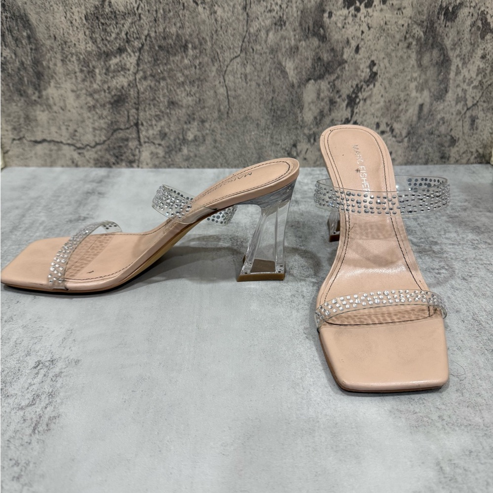 Elegant Women's Clear Strap Heels